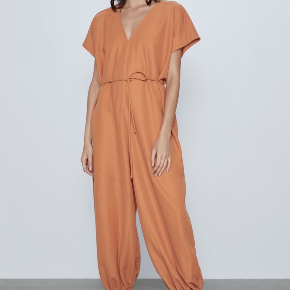 Zara Orange Jumpsuit